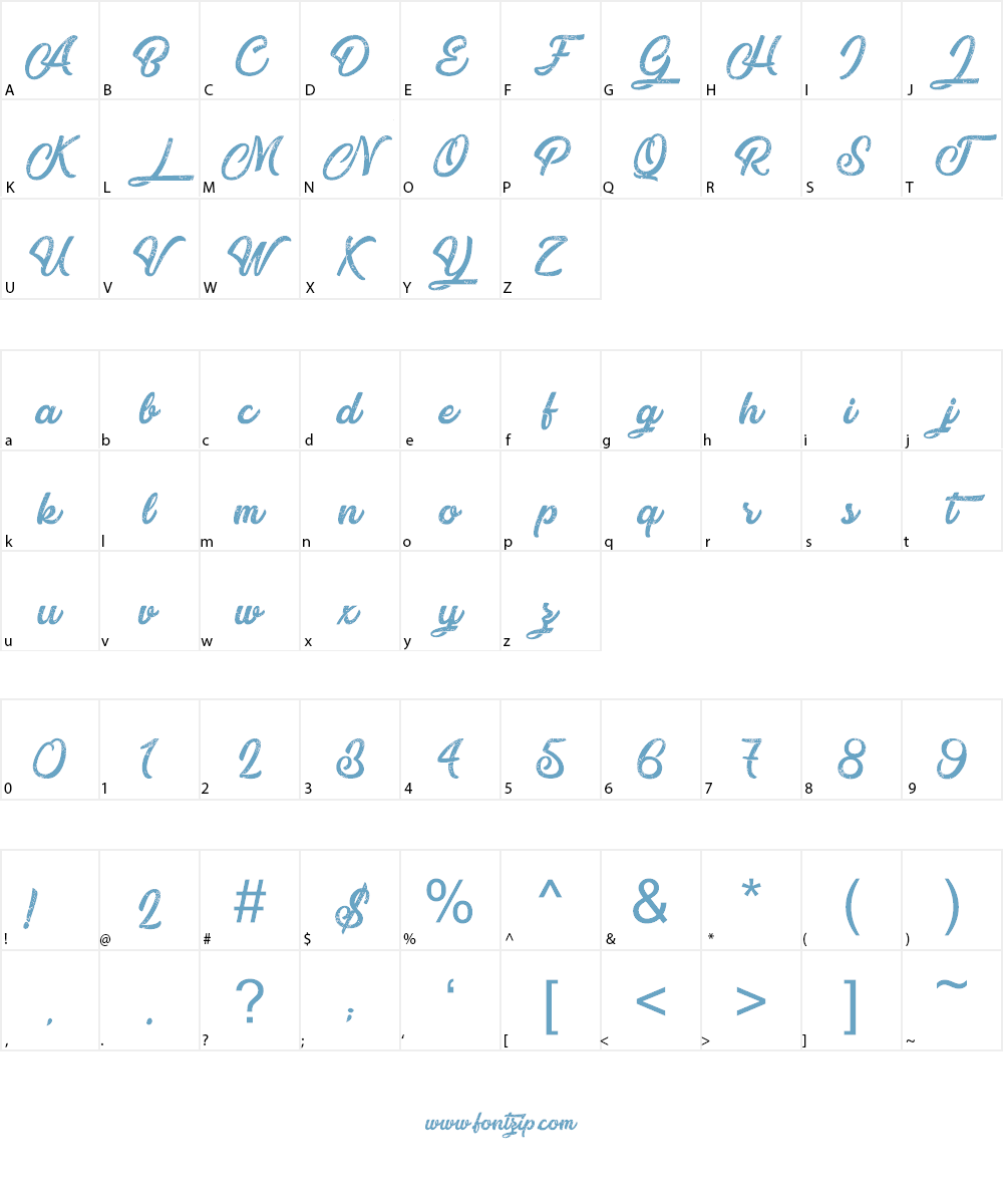 Atlantic Bentley Font Character
